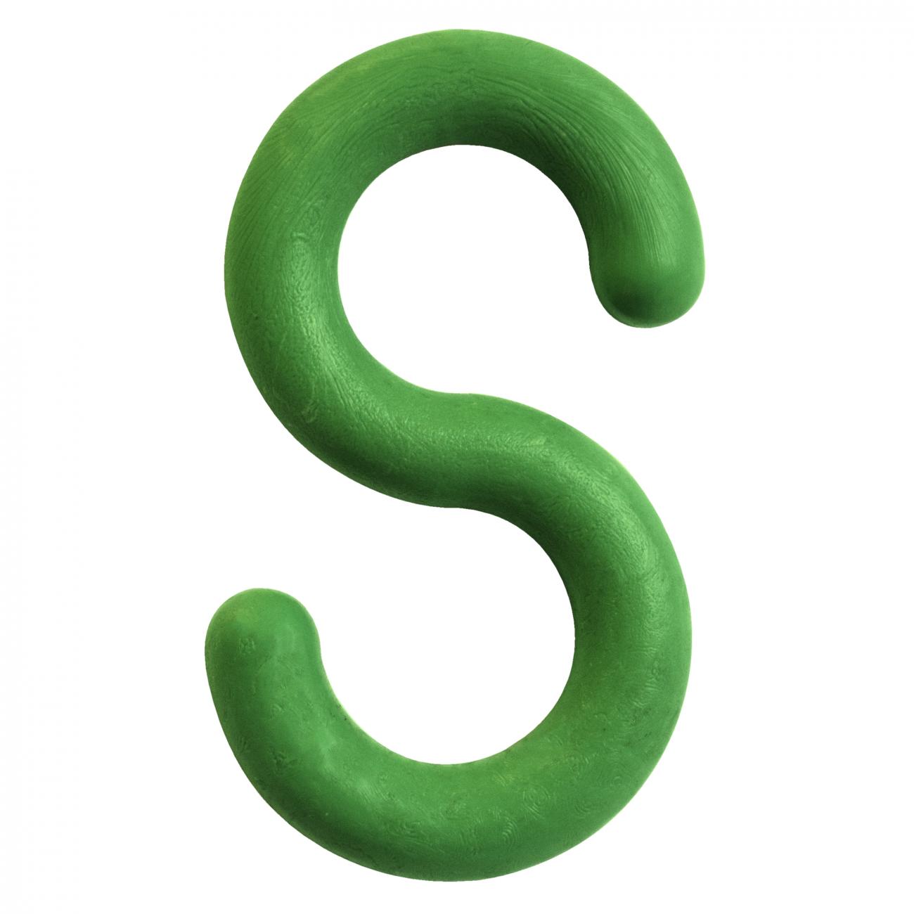 Crowd Control 3/4" S-Hooks (Pack) For Plastic Barrier Stanchions – Green