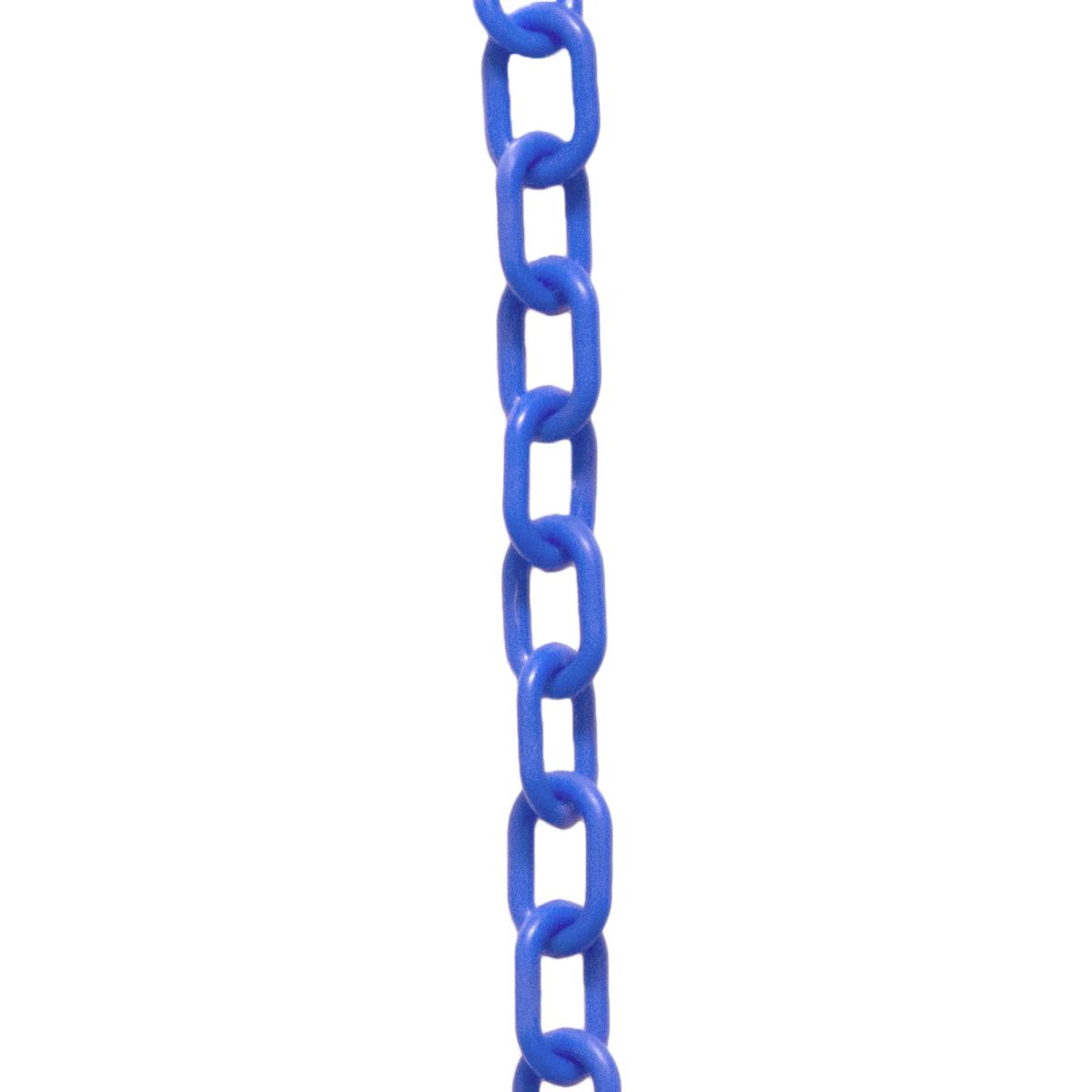 Crowd Control 1" Plastic Chain For Barriers Stanchions – Blue