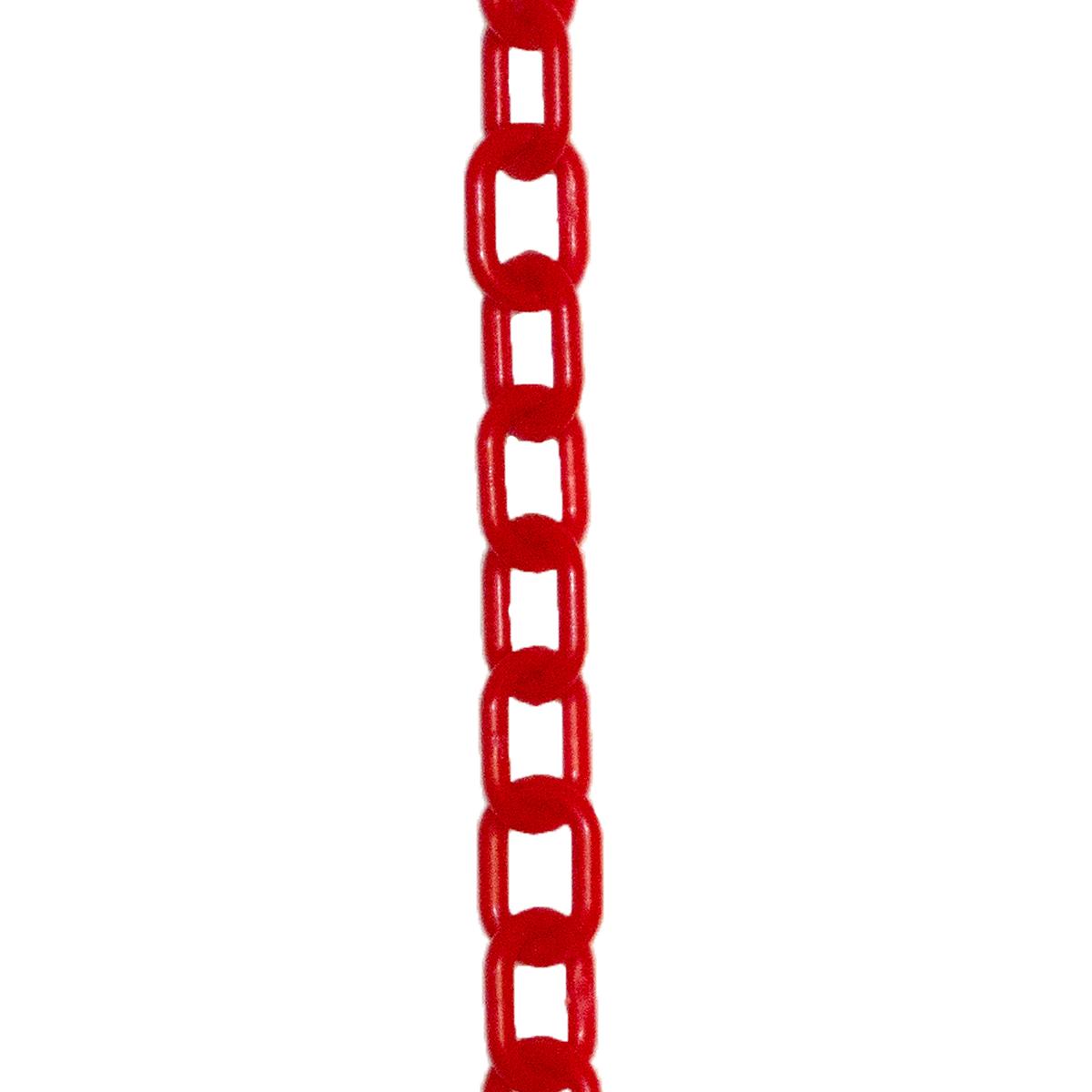 Crowd Control 1" Plastic Chain For Barriers Stanchions – Red