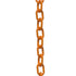 Crowd Control 1" Plastic Chain For Barriers Stanchions – Safety Orange