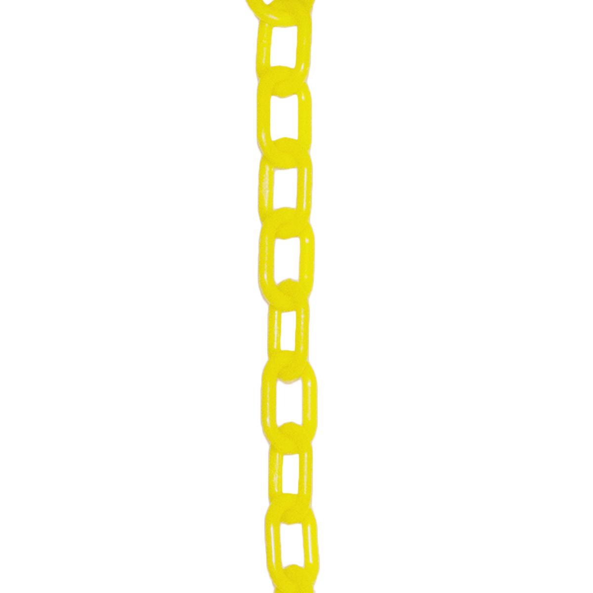 Crowd Control 1" Plastic Chain For Barriers Stanchions – Yellow