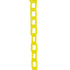 Crowd Control 1" Plastic Chain For Barriers Stanchions – Yellow