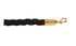 Braided Rope 1" – Black / Polished Brass ends