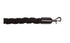 Braided Rope 1" – Black / Statuary Bronze ends