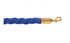 Braided Rope 1" – Dark Blue / Polished Brass ends