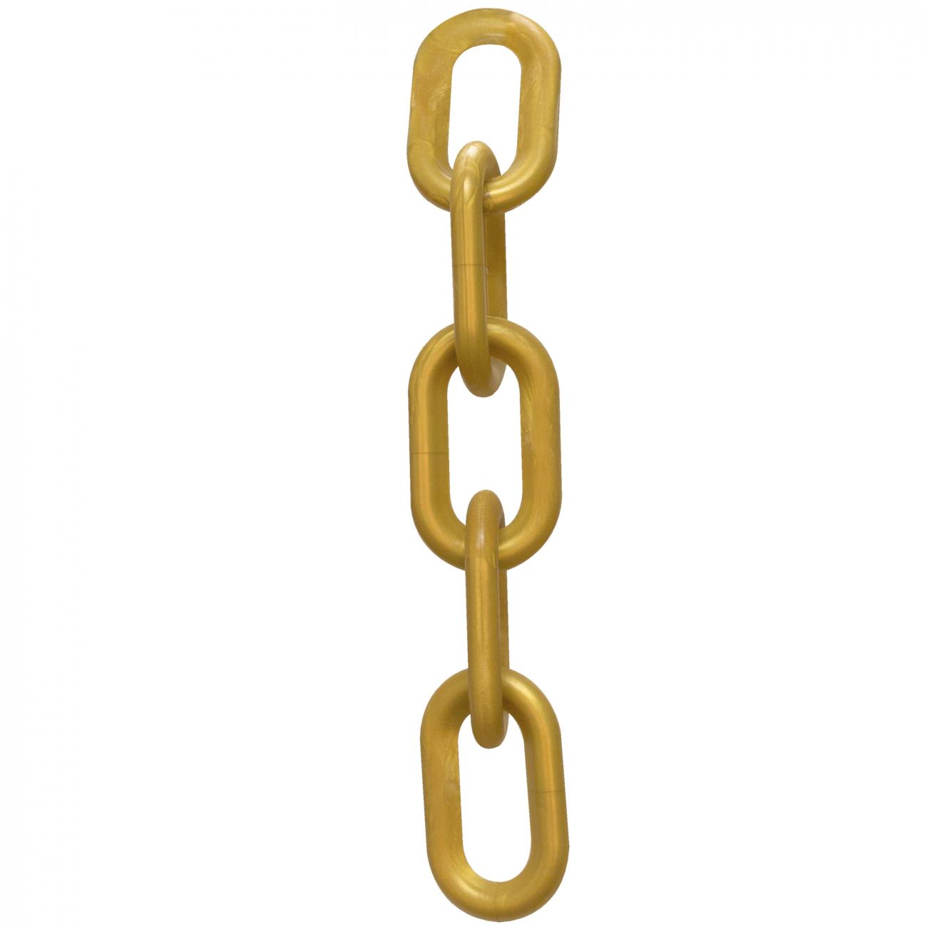 Crowd Control 4" Plastic Chain – Gold