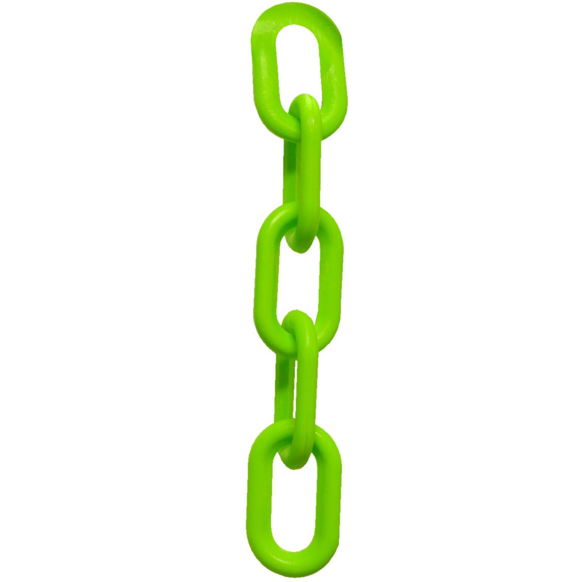 Crowd Control 4" Plastic Chain – Safety Green