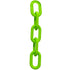 Crowd Control 4" Plastic Chain – Safety Green