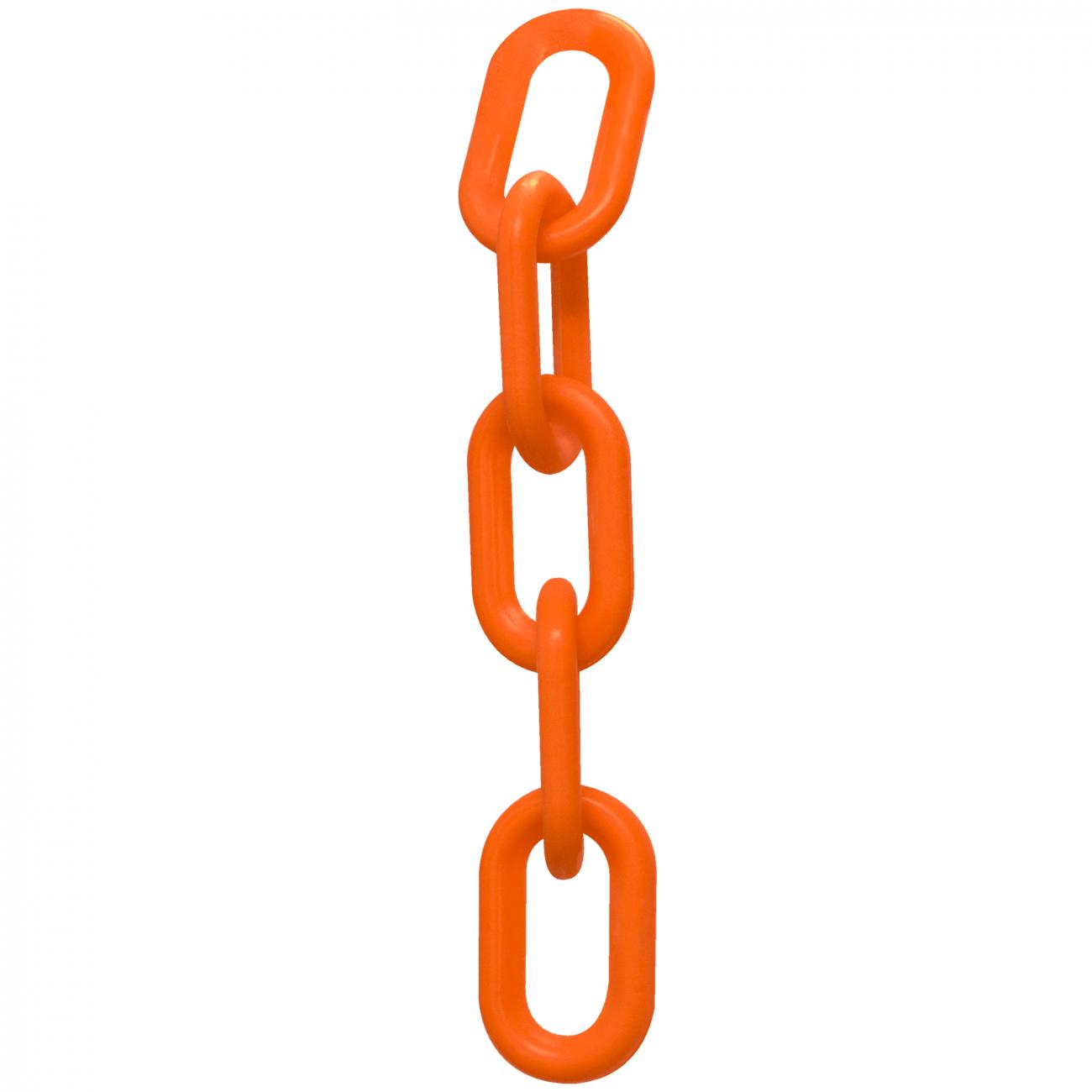 Crowd Control 4" Plastic Chain – Safety Orange