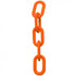 Crowd Control 4" Plastic Chain – Safety Orange