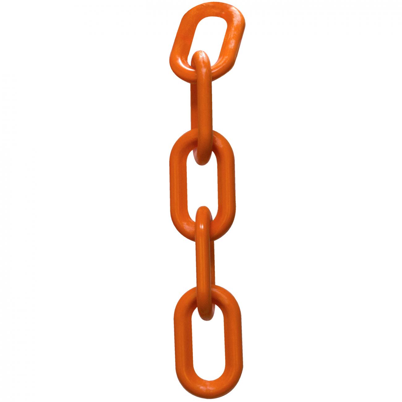 Crowd Control 4" Plastic Chain – Traffic Orange