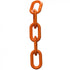 Crowd Control 4" Plastic Chain – Traffic Orange