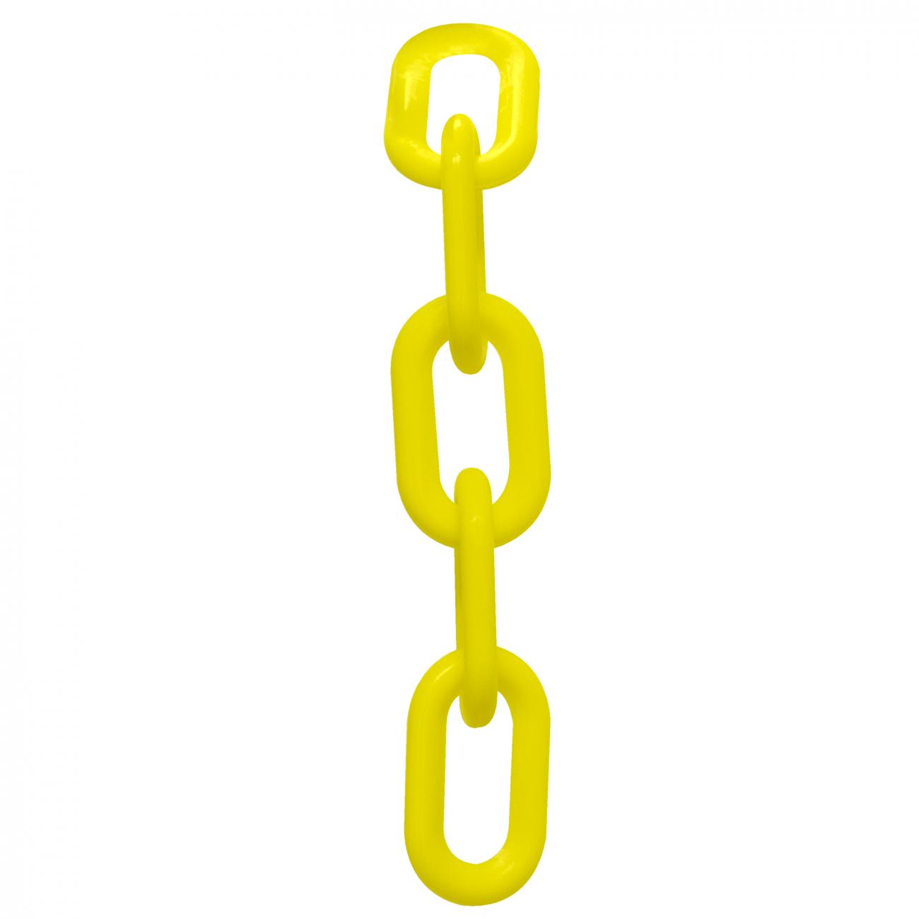 Crowd Control 4" Plastic Chain – Yellow