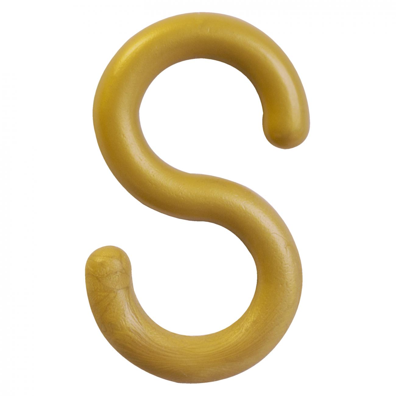 Crowd Control 4" S-Hooks (10-Pack) For Plastic Barrier Stanchions – Gold