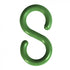 Crowd Control 4" S-Hooks (10-Pack) For Plastic Barrier Stanchions – Green