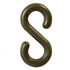 Crowd Control 4" S-Hooks (10-Pack) For Plastic Barrier Stanchions – Khaki Gold