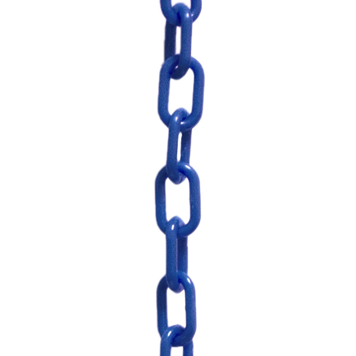 Crowd Control 2" Plastic Chain For Barriers Stanchions – Blue
