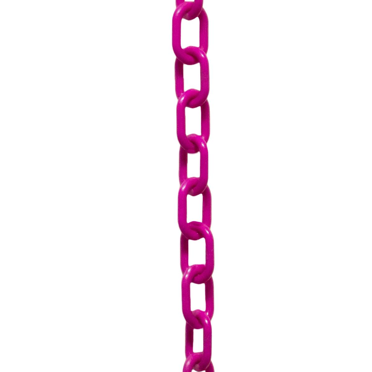 Crowd Control 2" Plastic Chain For Barriers Stanchions – Magenta