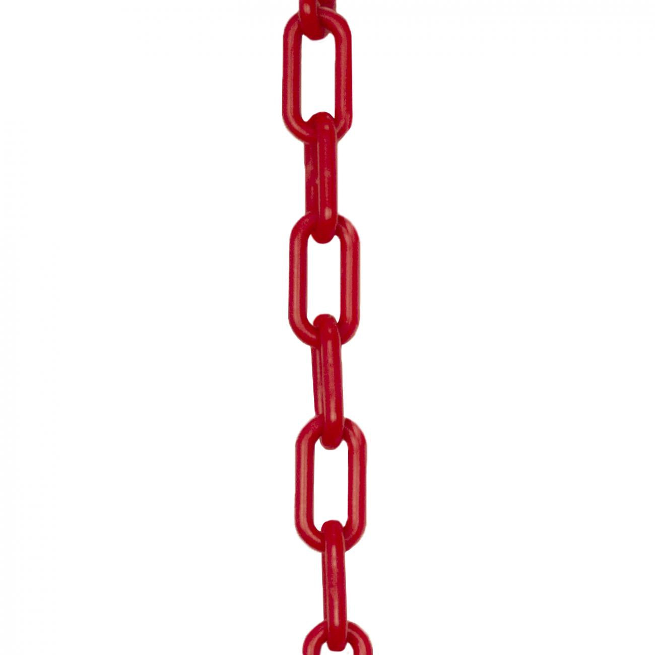 Crowd Control 2" Plastic Chain For Barriers Stanchions – Red