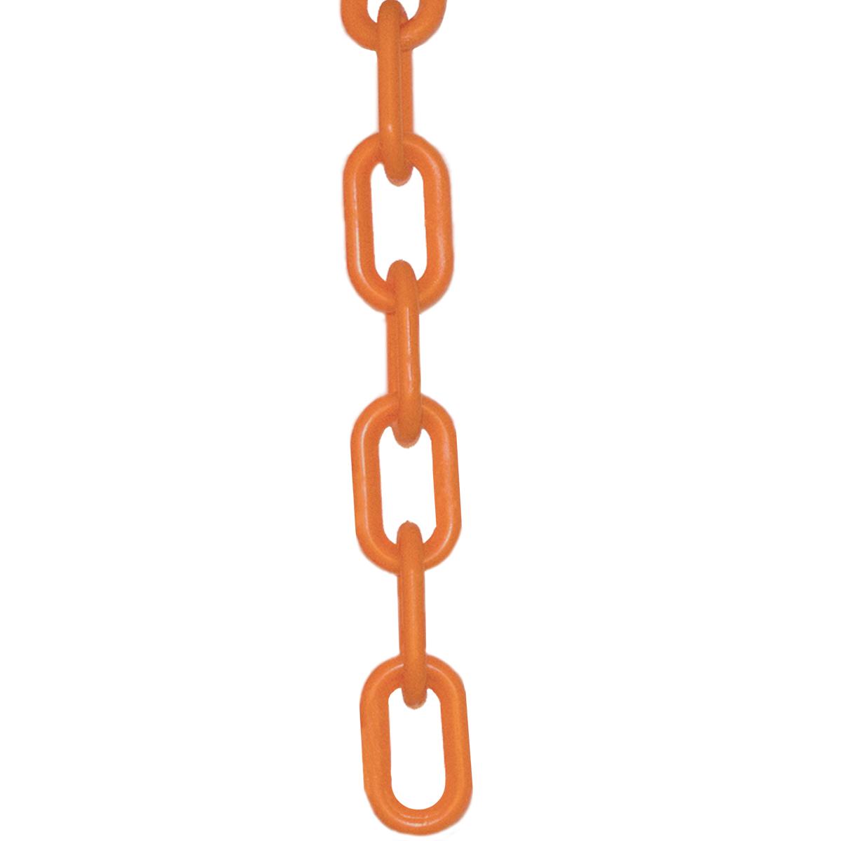 Crowd Control 2" Plastic Chain For Barriers Stanchions – Safety Orange