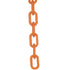 Crowd Control 2" Plastic Chain For Barriers Stanchions – Safety Orange