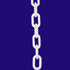Crowd Control 2" Plastic Chain For Barriers Stanchions – White