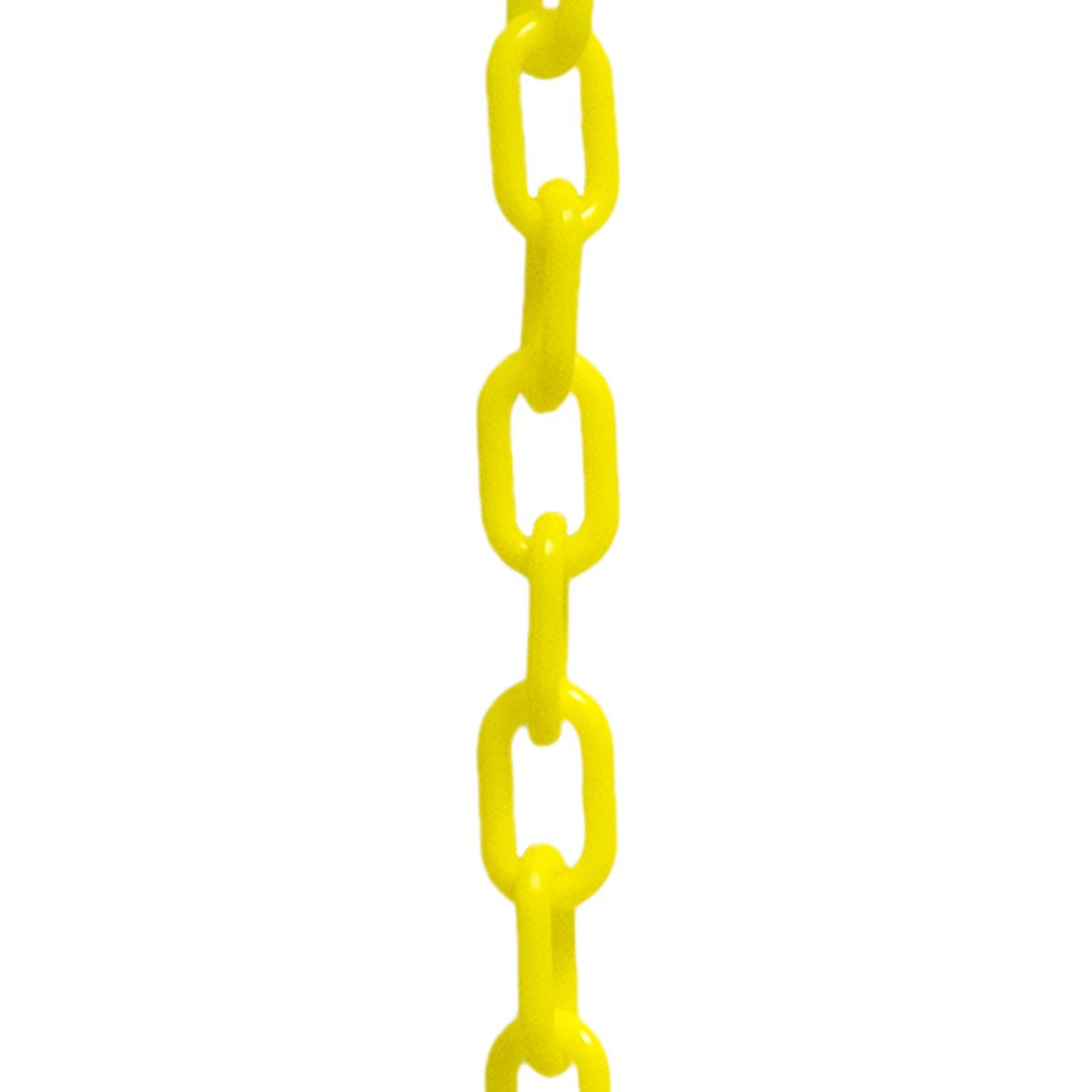 Crowd Control 2" Plastic Chain For Barriers Stanchions – Yellow
