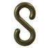 Crowd Control 2" S-Hooks (Pack) For Plastic Barrier Stanchions – Khaki Gold