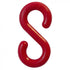 Crowd Control 2" S-Hooks (Pack) For Plastic Barrier Stanchions – Red