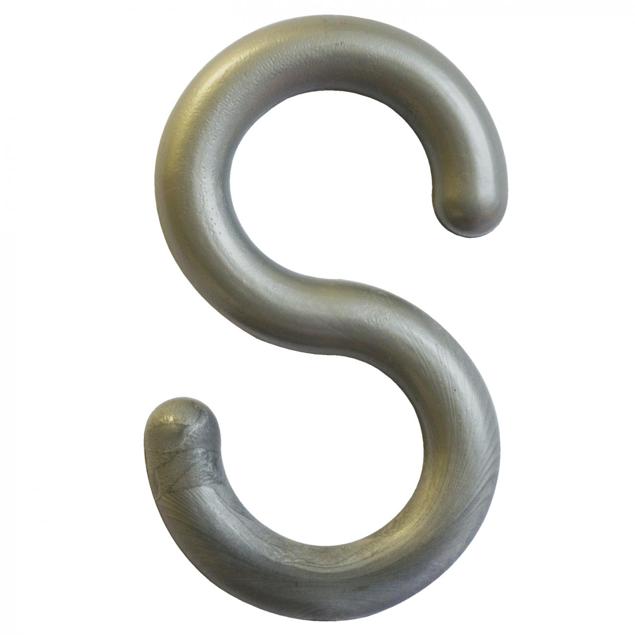 Crowd Control 2" S-Hooks (Pack) For Plastic Barrier Stanchions – Silver
