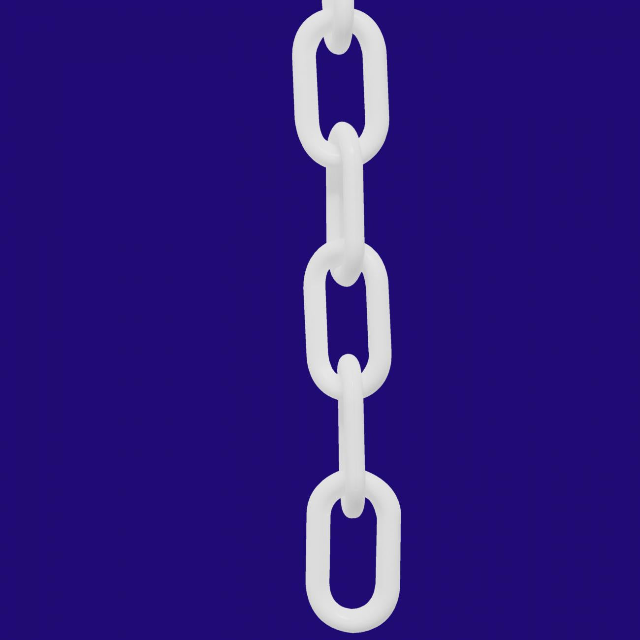 Crowd Control 3" Plastic Chain For Barrier Stanchions – White