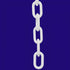 Crowd Control 3" Plastic Chain For Barrier Stanchions – White