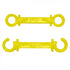 Crowd Control C Hooks for 2.5" For Plastic Barrier Stanchions – Yellow