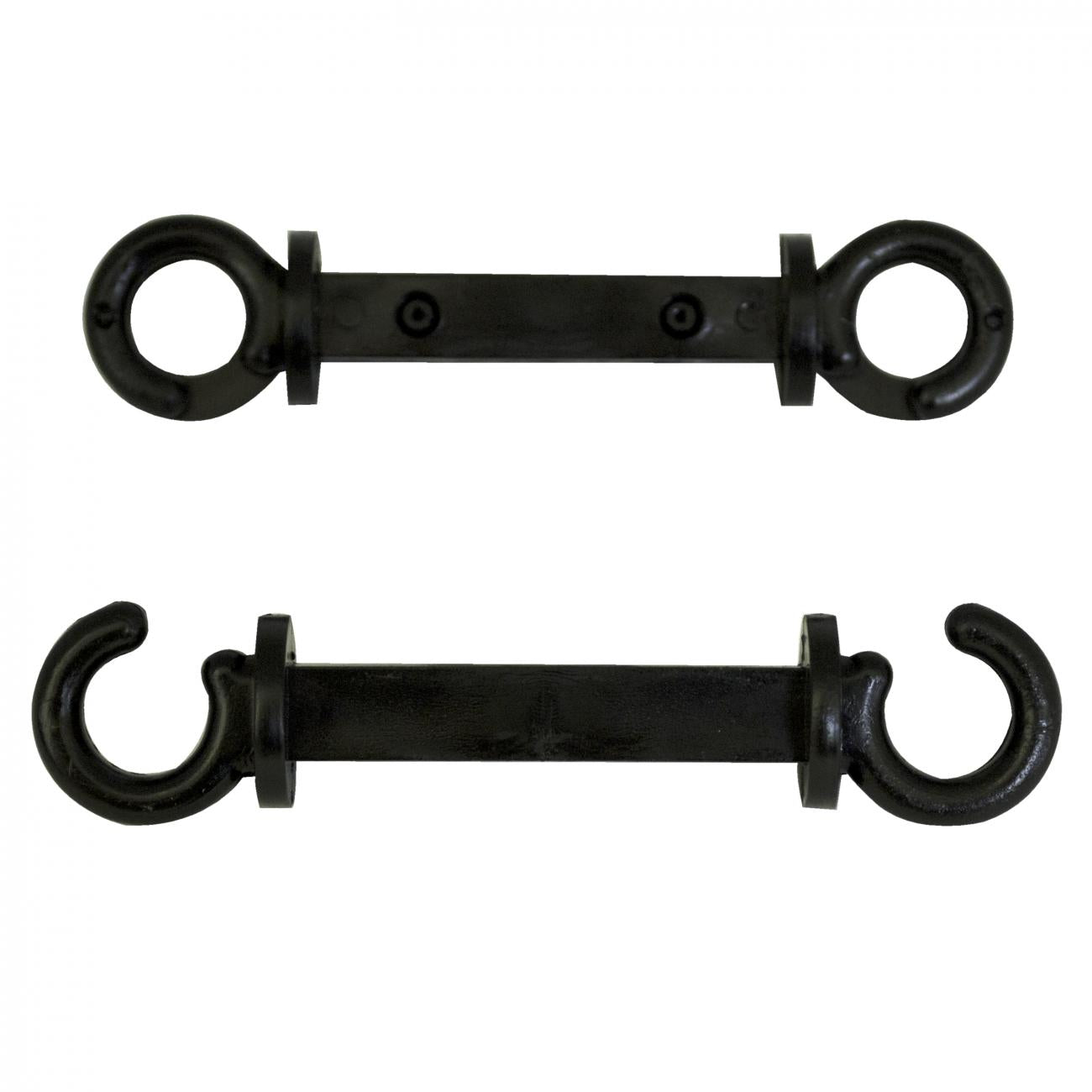 Crowd Control C Hooks for 2" Plastic Barrier Stanchions – Black