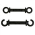 Crowd Control C Hooks for 2" Plastic Barrier Stanchions – Black
