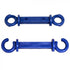 Crowd Control C Hooks for 2" Plastic Barrier Stanchions – Blue