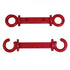 Crowd Control C Hooks for 2" Plastic Barrier Stanchions – Red