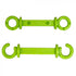 Crowd Control C Hooks for 2" Plastic Barrier Stanchions – Safety Green