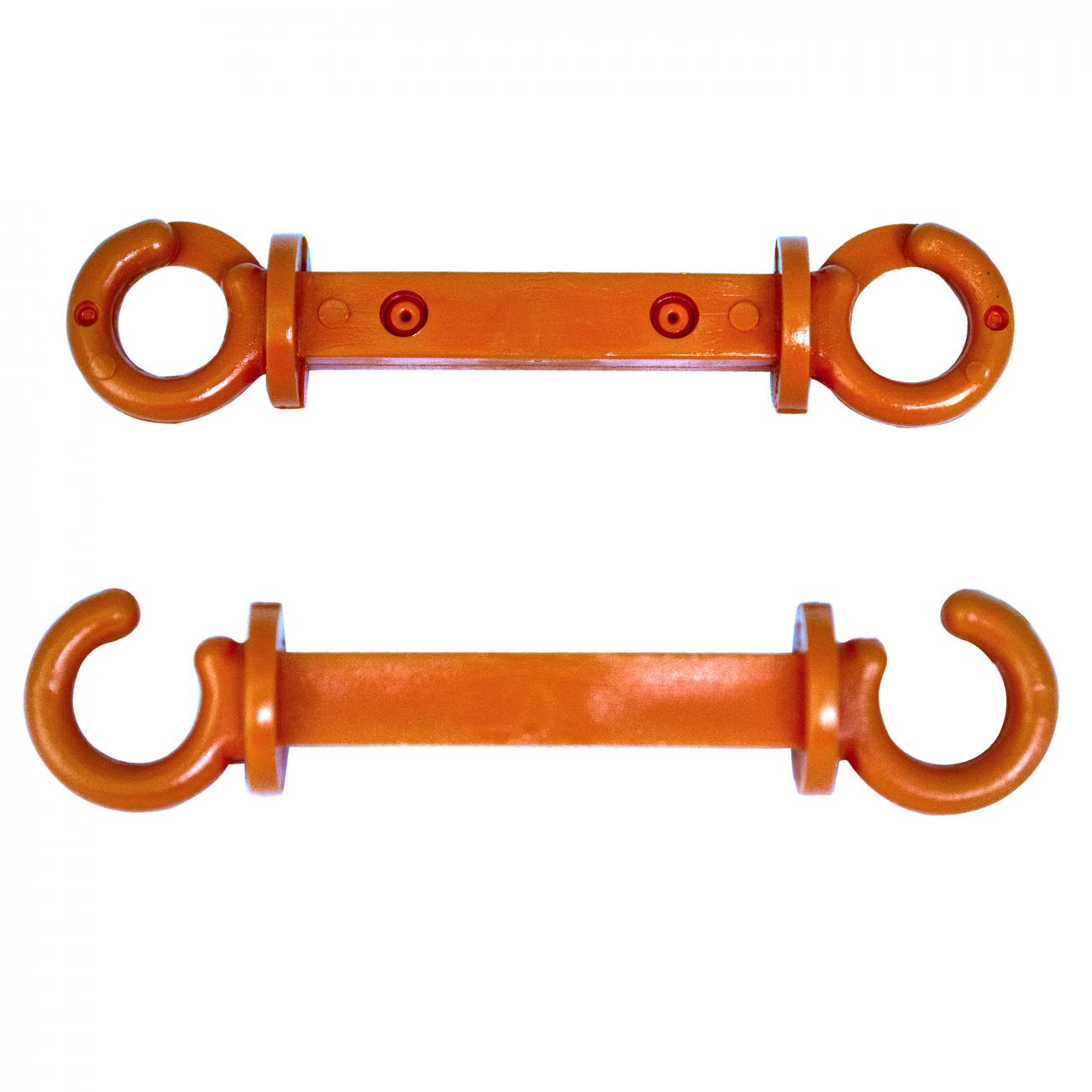 Crowd Control C Hooks for 2" Plastic Barrier Stanchions – Safety Orange