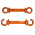 Crowd Control C Hooks for 2" Plastic Barrier Stanchions – Safety Orange