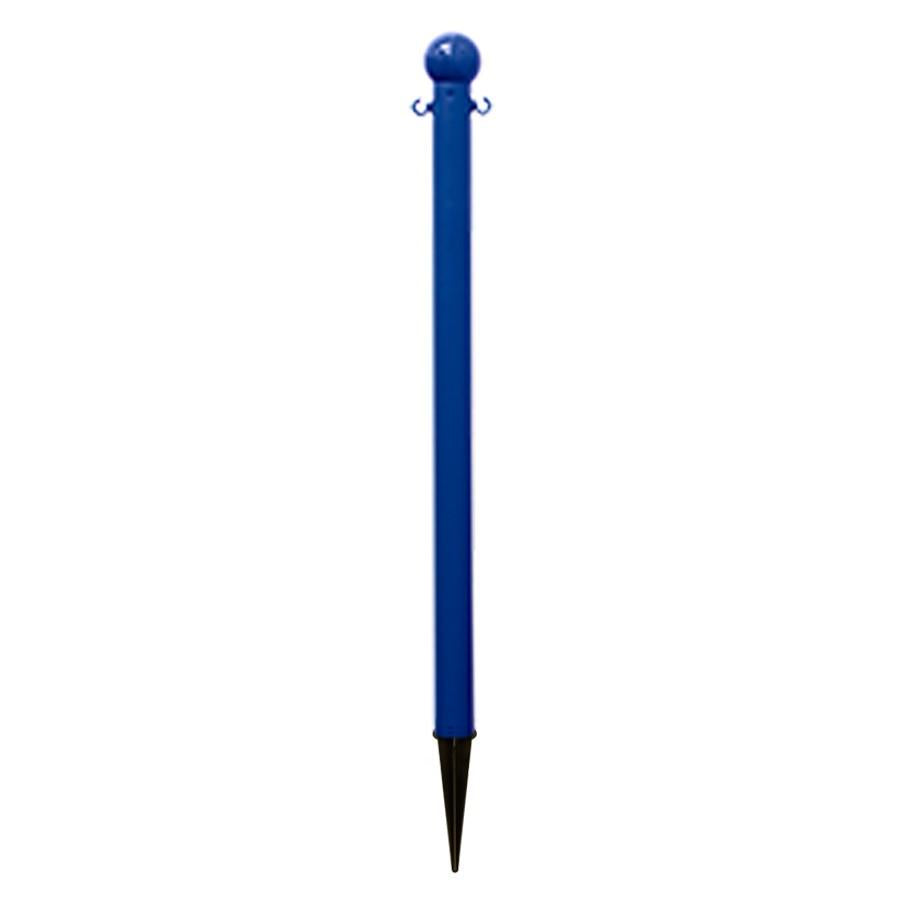 2" plastic ground pole, Blue
