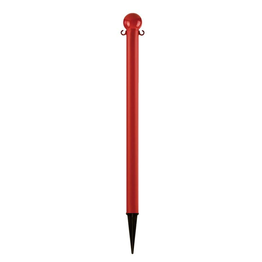 2" plastic ground pole, Red