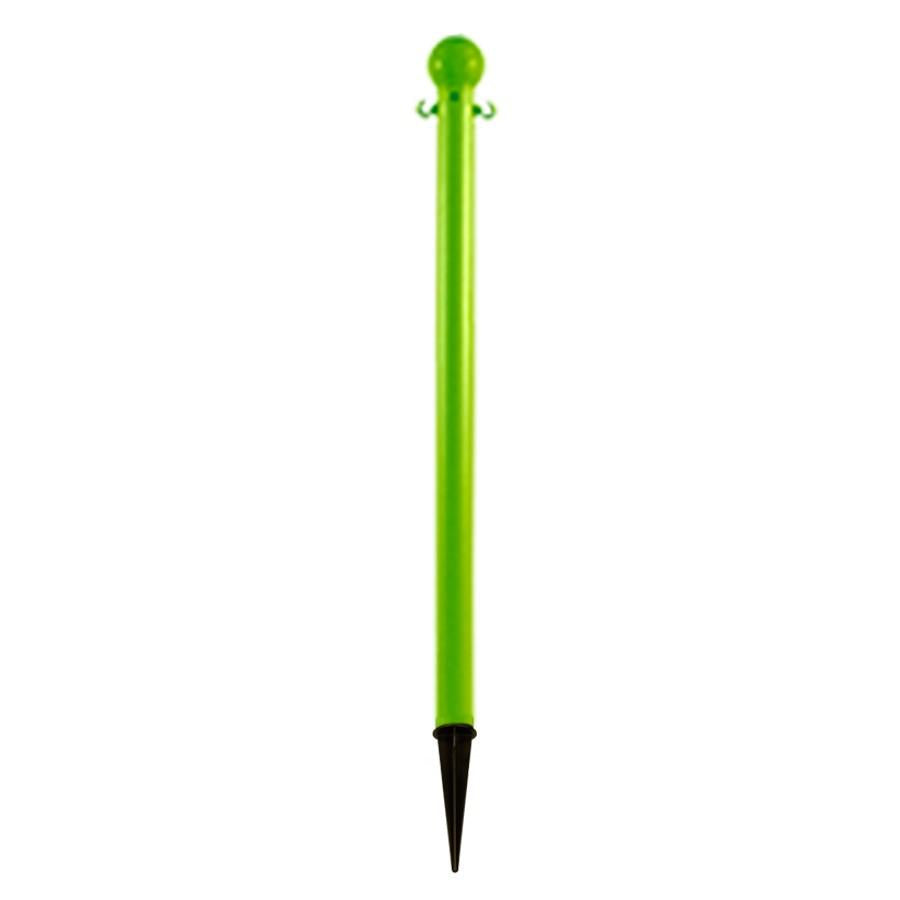 2" plastic ground pole, Safety Green