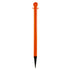 2" plastic ground pole, Safety Orange