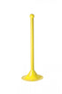 Crowd Control 2" Diameter Plastic Barrier Stanchion Light Duty, 41" Ov – Yellow