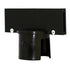 Crowd Control Barrier Stanchions Sign Adapter For 2 Plastic Stanchions – Black