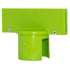 Crowd Control Barrier Stanchions Sign Adapter For 2 Plastic Stanchions – Safety Green