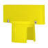 Crowd Control Barrier Stanchions Sign Adapter For 2 Plastic Stanchions – Yellow