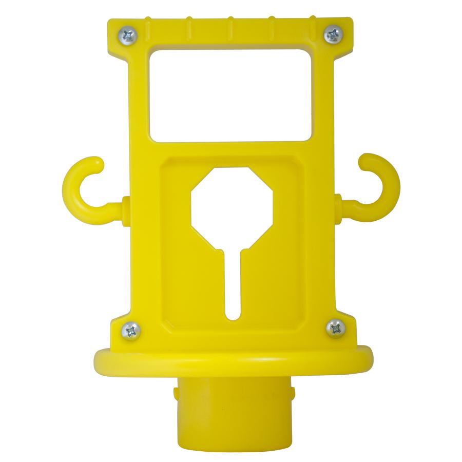 Crowd Control X-Treme Replacement Ball top For Plastic Barrier Stanchi – Yellow