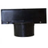 Crowd Control Sign Adapter For 2.5" Plastic Barrier Stanchion – Black